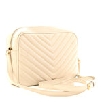 Calfskin Matelasse Monogram Lou Camera Bag Crema Soft