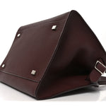 Grained Calfskin Soft Margaux 10 Bag Dark Mocha