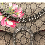 GG Supreme Monogram Blooms Small Dionysus Shoulder Bag Beige Multicolor Dry Rose