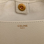 Calfskin Cuir Small Triomphe Cabas Drawstring White