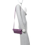 Nappa Intrecciato Flap Crossbody Purple