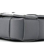 Grained Calfskin Maxi Intrecciato Cassette Crossbody Bag Thunder