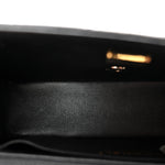 Lambskin Quilted Mini Rectangular Flap Black