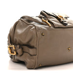 Calfskin Paddington Front Pocket Tote Souris
