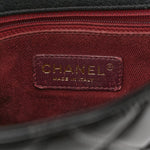 Patent Goatskin Quilted Small CC Eyelet Flap Black