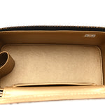 Lambskin Quilted Pearl Crush Small Vanity Case With Chain Black