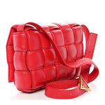 Nappa Maxi Intreccio Padded Cassette Crossbody Bag Firework