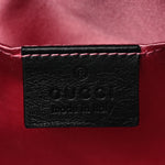 Velvet Matelasse Marquise Crystals Mini GG Marmont Chain Shoulder Bag Black