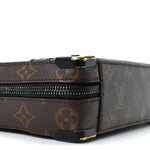 Monogram Macassar Handle Soft Trunk Black