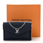 Soft Calfskin My Lockme Chain Pochette Marine Rouge