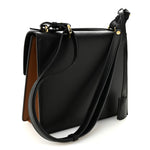 Calfskin Gancio Lock Marisol Top Handle Satchel Ecorce Black