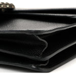 Pebbled Calfskin Small Dionysus Shoulder Bag Black