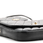 Lambskin Quilted Side Packs Black