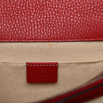 Dollar Calfskin Crystal Web Medium Dionysus Bamboo Top Handle Bag Hibiscus Red Black Diamond