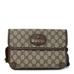 GG Supreme Monogram Neo Vintage Web Belt Bag Brown