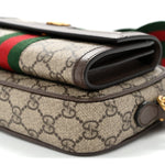 GG Supreme Monogram Web Mini Ophidia Bag Beige Ebony