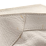 Agneau Arena Silver Hardware Medium Le City Optic White