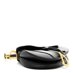 Grained Calfskin Saddle Bag Black