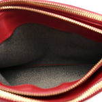 Lambskin Large Trio Crossbody Bag Red
