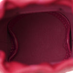 Caviar Quilted Twist Your Buttons Mini Bucket Bag Fuchsia