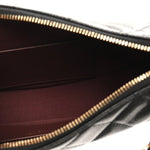 Caviar Quilted Clutch With Chain Black