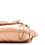 Nappa Vertical Matelasse Small Maxi Horsebit Chain Shoulder Bag Beige