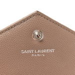 Grain De Poudre Matelasse Chevron Monogram Chain Wallet Taupe