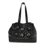Crinkled Calfskin Macrocannage Large Toujours Black