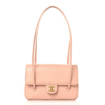 Shiny Caviar Preppy Coco Small Flap Light Pink