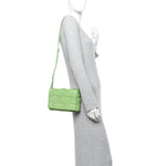 Lambskin Maxi Intrecciato Cassette Crossbody Bag Pistachio