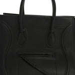 Grained Calfskin Medium Phantom Luggage Black