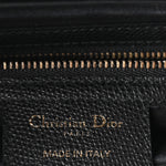 Grained Calfskin Saddle Bag Black