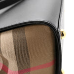 Calfskin Mega Check Small Banwell Tote Black