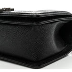 Caviar Quilted Small Boy Flap Black