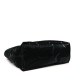 Silktech Canvas Wide Puffer Tote Black