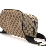 Monogram Dollar Calfskin Waist Pouch Beige Ebony Testa di Moro Marrone Scuro