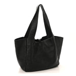 Grained Deerskin Bea Tote Black