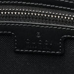 GG Supreme Monogram Appia Calfskin Web Flat Messenger Bag Black Grey
