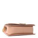 Caviar Quilted Medium Boy Flap Beige