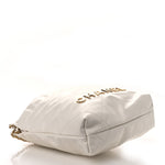 Shiny Calfskin Quilted Mini Chanel 22 White