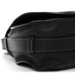 Calfskin Medium Marcie Round Crossbody Bag Black