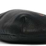 Grained Calfskin Small Logo Belt Bag Black