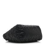 Nylon Quilted Small Coco Cocoon Tote Black