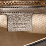 Metallic Pebbled Calfskin Medium Soho Flap Crossbody Golden Beige