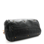 Calfskin Medium Paddington Satchel Black