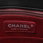 Patent Quilted Large Coco Shine Shopping Tote Black