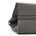 Saffiano Cuir Calfskin Medium Monochrome Top Handle Tote Ardesia