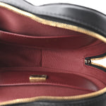 Lambskin Quilted CC In Love Heart Bag Black
