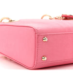 Lizard Mini Lady Dior Pink