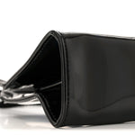 Patent Vegan Leather Small Shopping Bag Black Rainbow
